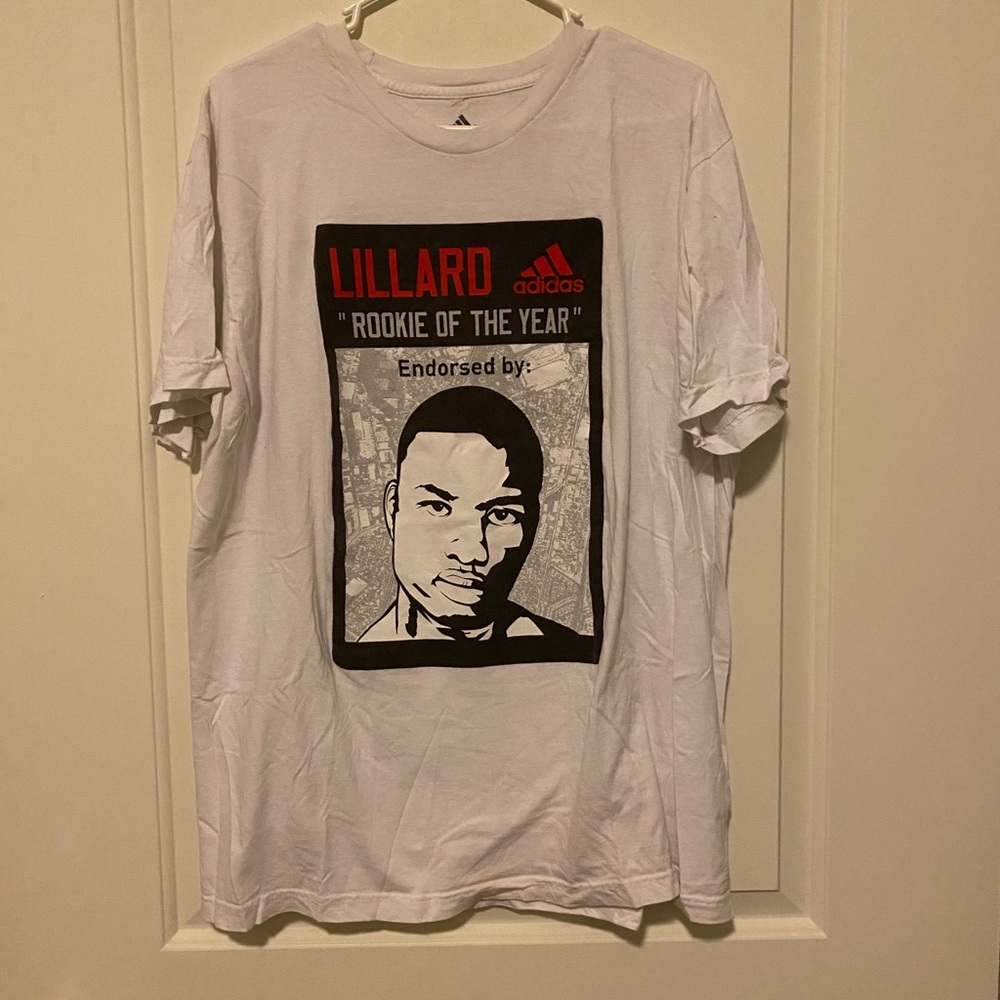 Adidas Damian Lillard ROTY T Shirt RARE